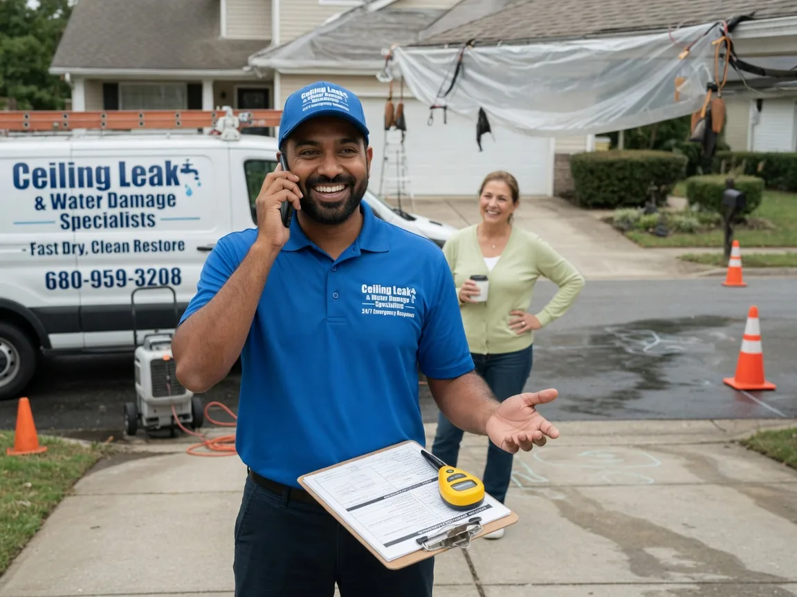 Ceiling Leak Cleanup Rogers, TX FAQs